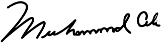 Muhammad Ali's Signature