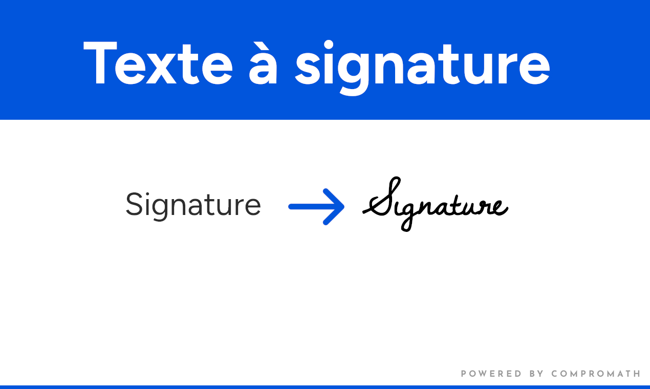 Générateur de texte en signature